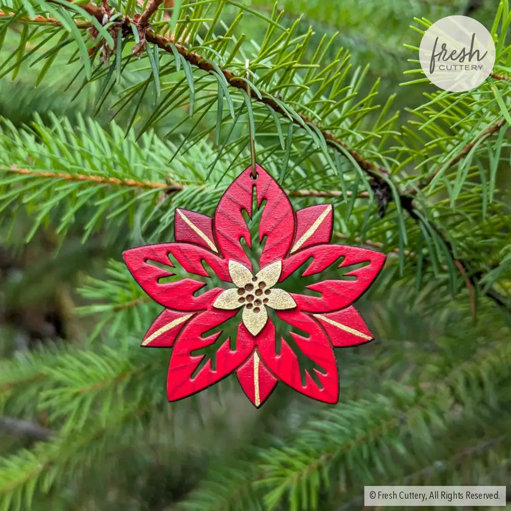 Poinsettia Ornament Ornaments