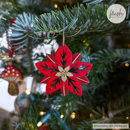 Poinsettia Ornament Ornaments