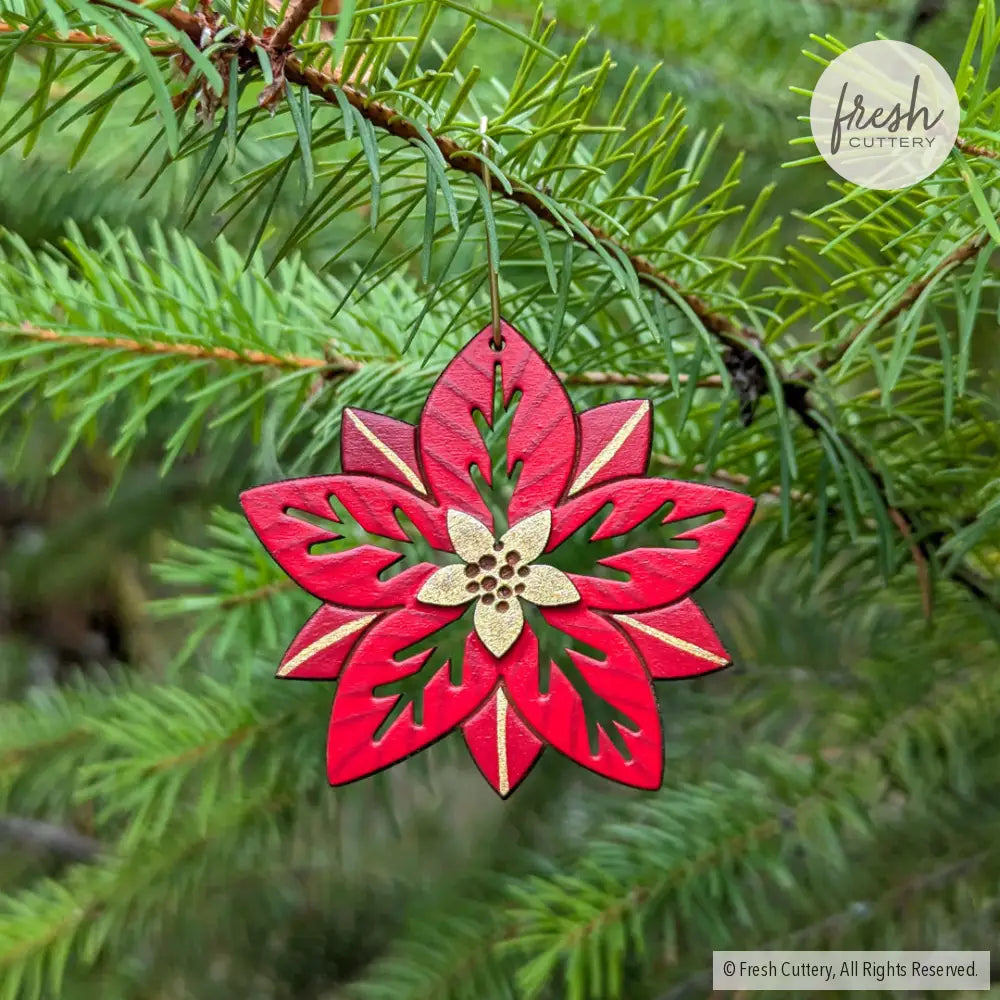 Poinsettia Ornament Ornaments