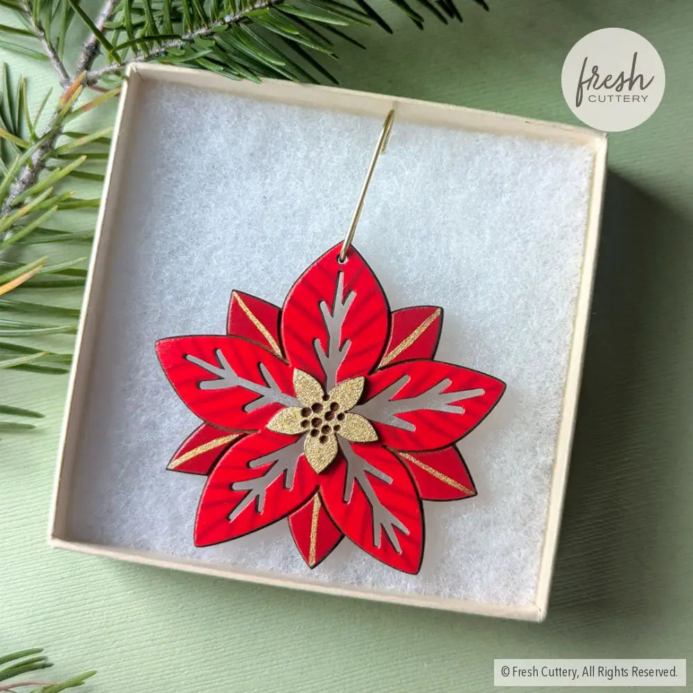 Poinsettia Ornament Ornaments