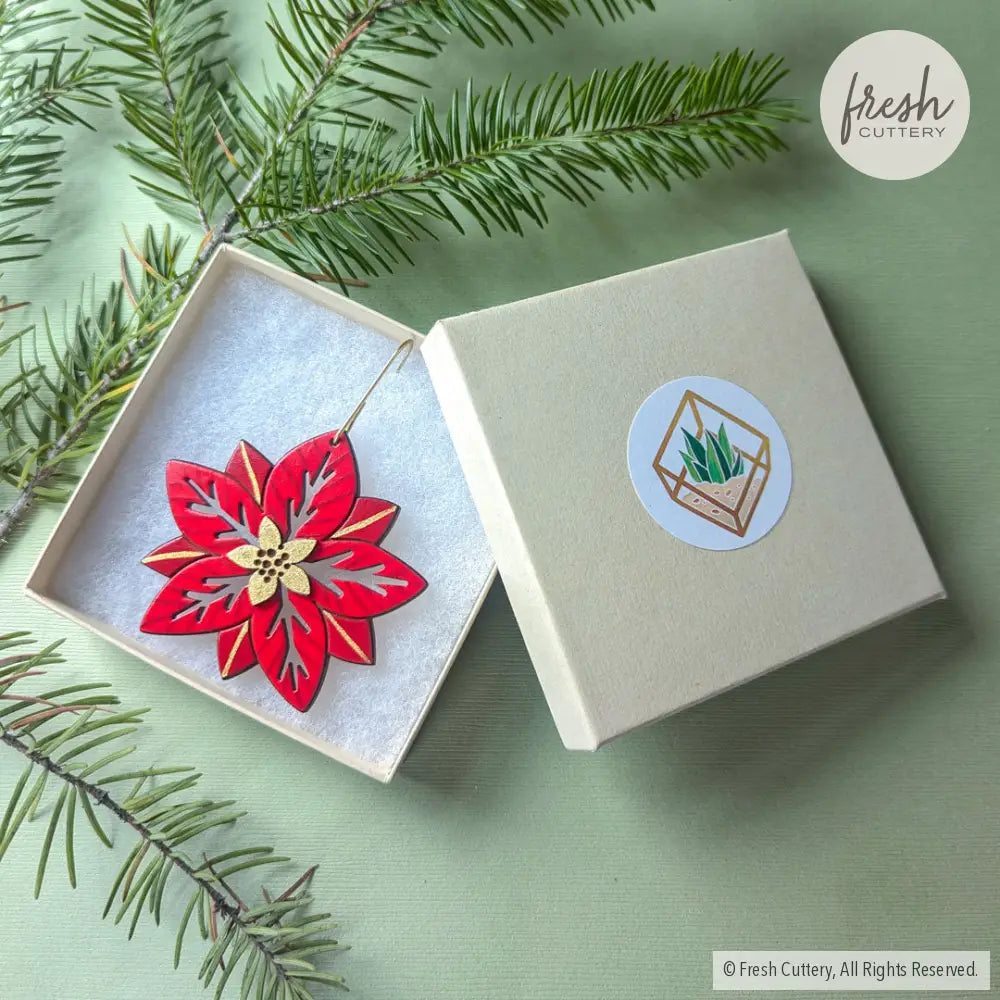 Poinsettia Ornament Ornaments
