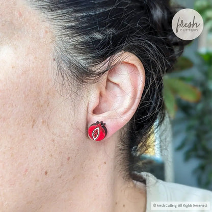 Pomegranate Studs