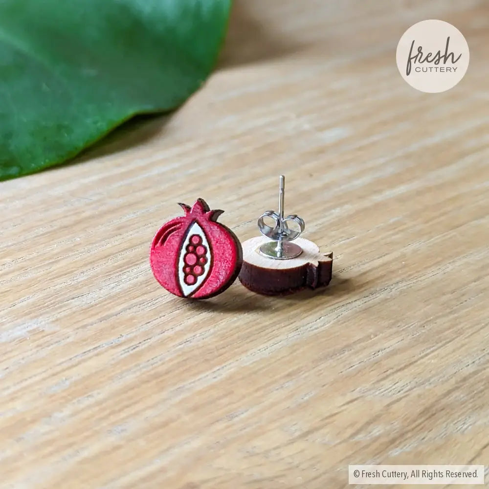 Pomegranate Studs