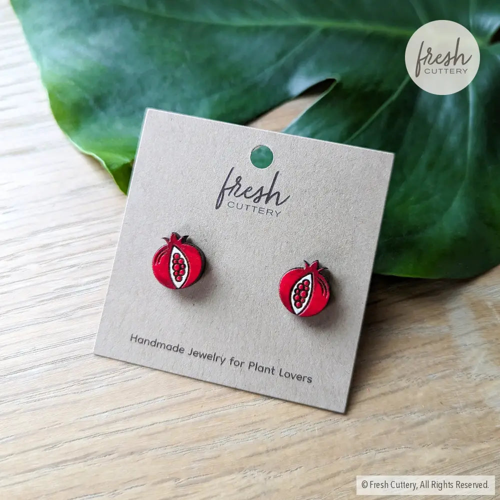 Pomegranate Studs