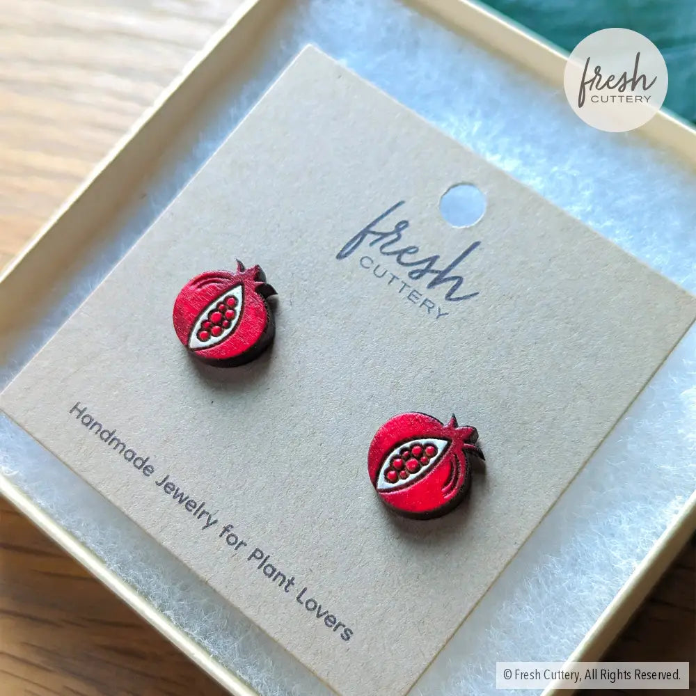 Pomegranate Studs