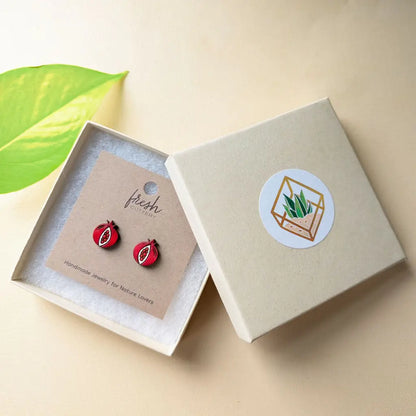 Pomegranate Studs