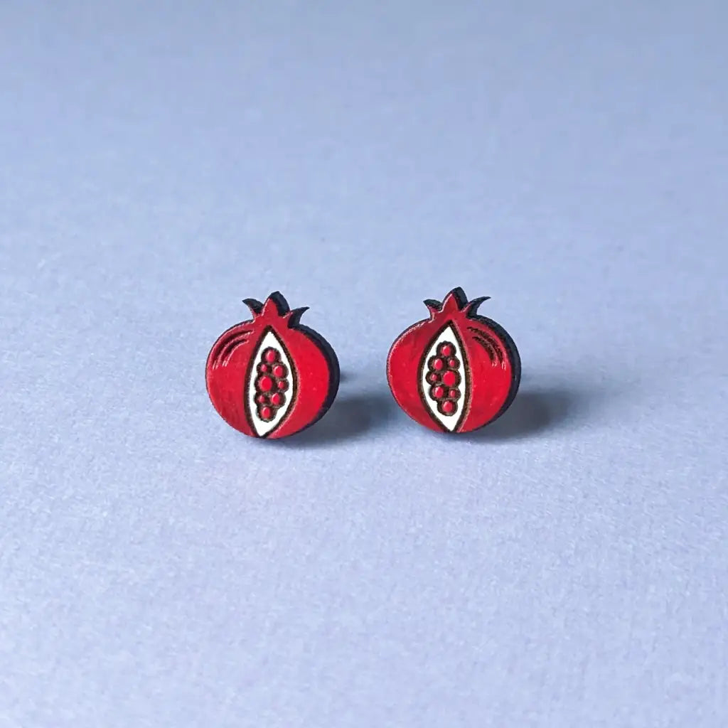 Pomegranate Studs