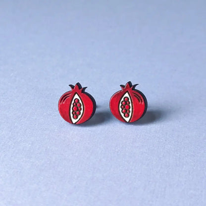 Pomegranate Studs