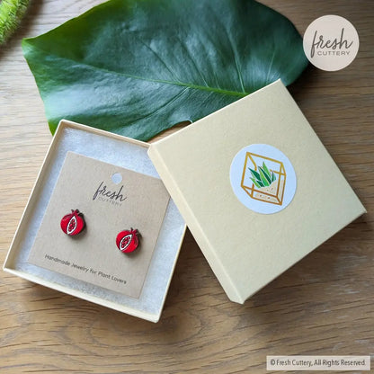 Pomegranate Studs