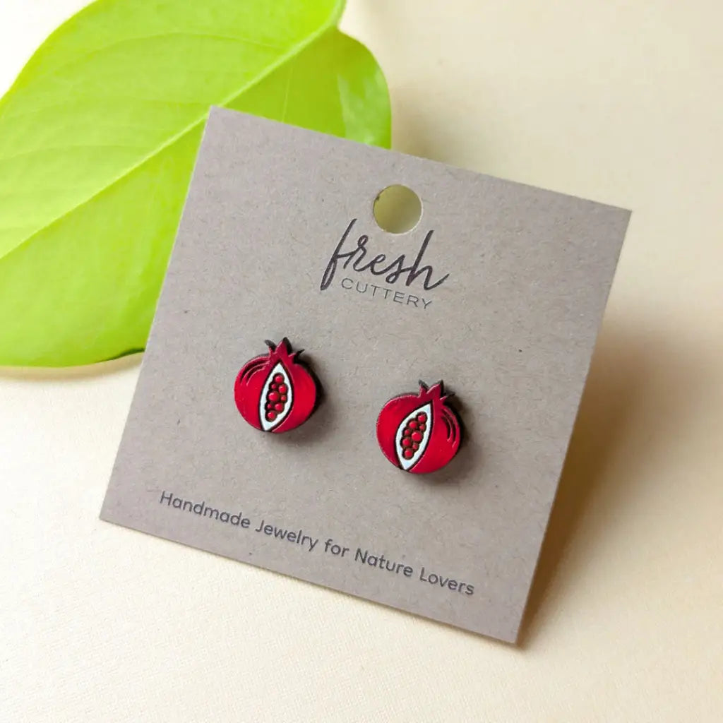 Pomegranate Studs