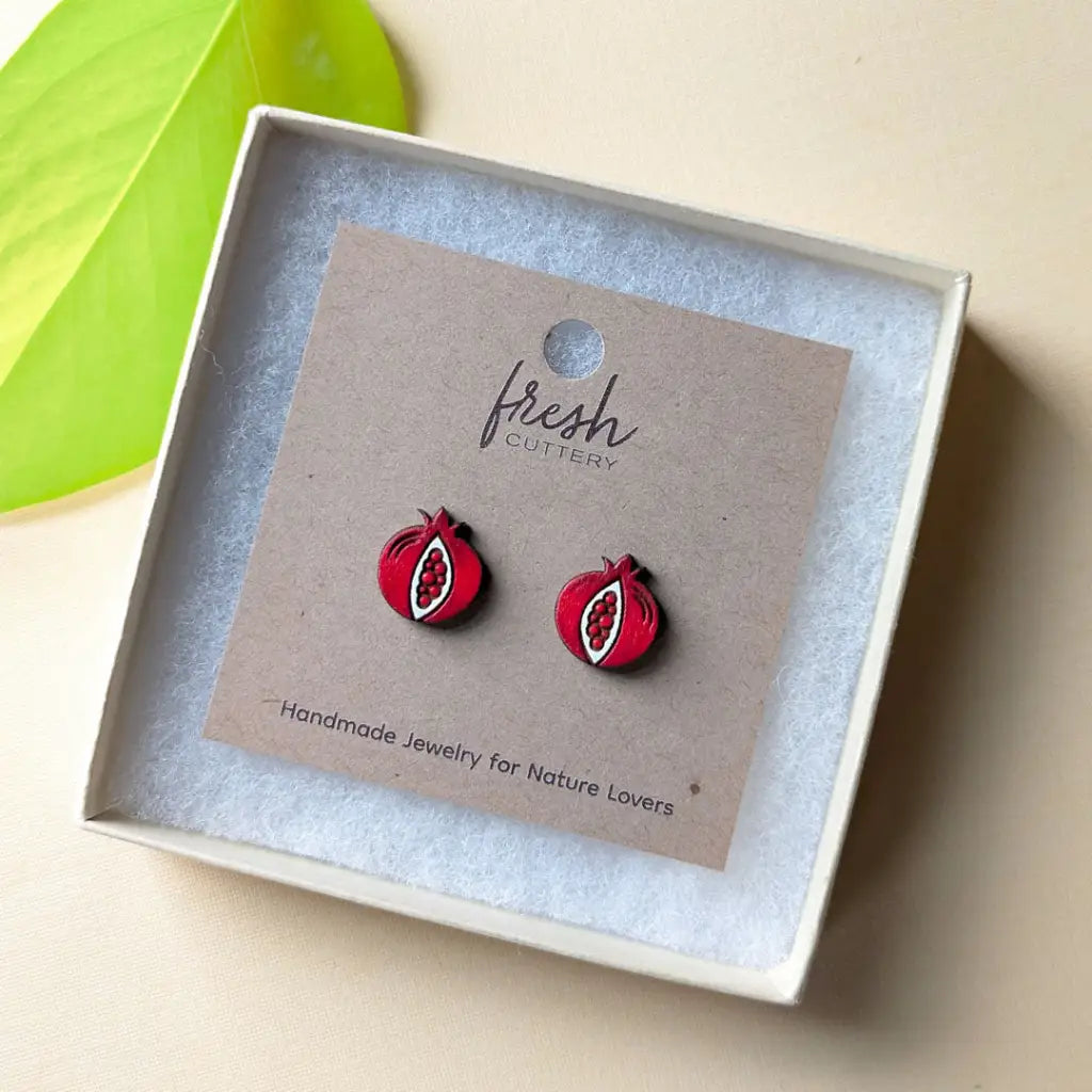 Pomegranate Studs