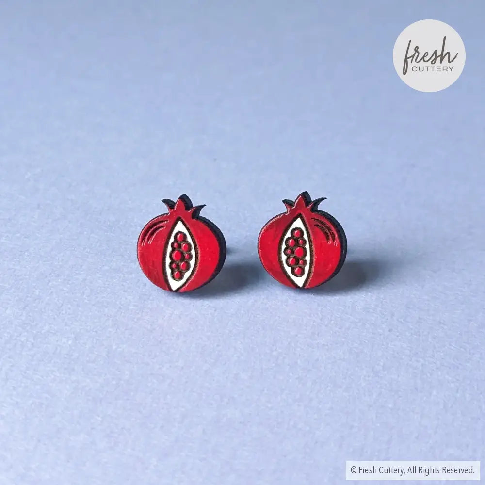 Pomegranate Studs