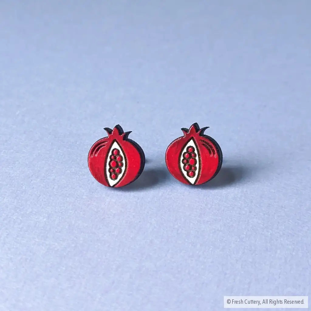 Pomegranate Studs