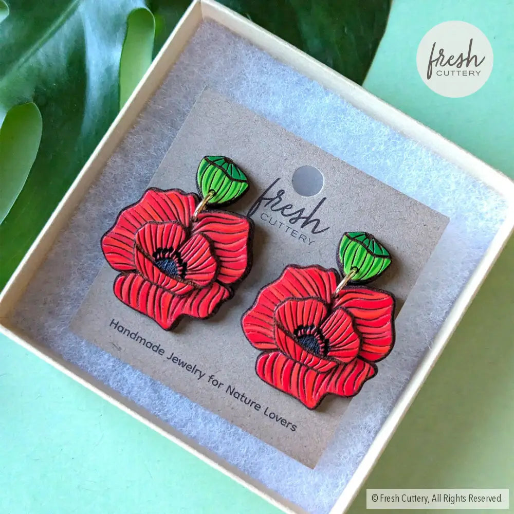 Poppy Earrings Dangle And Drop