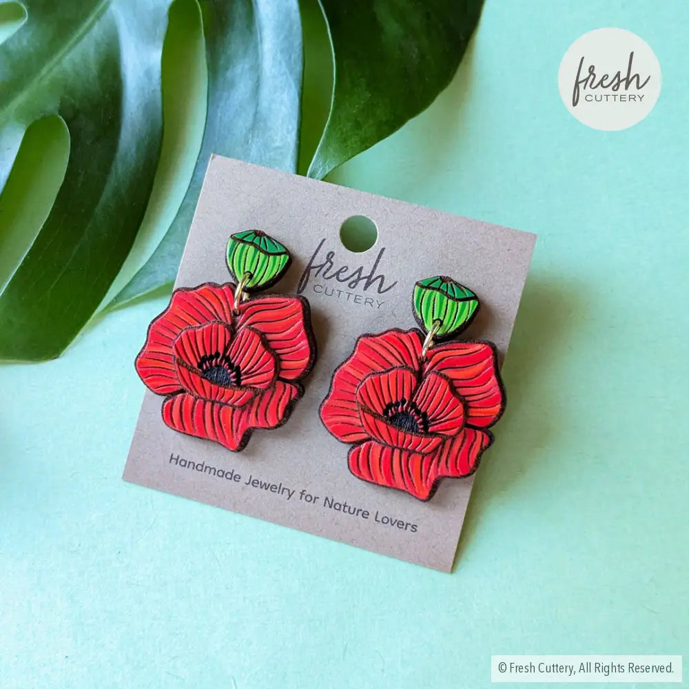 Poppy Earrings Dangle And Drop