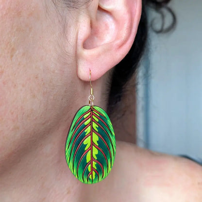 Prayer Plant Earrings Dangle and Drop Earrings