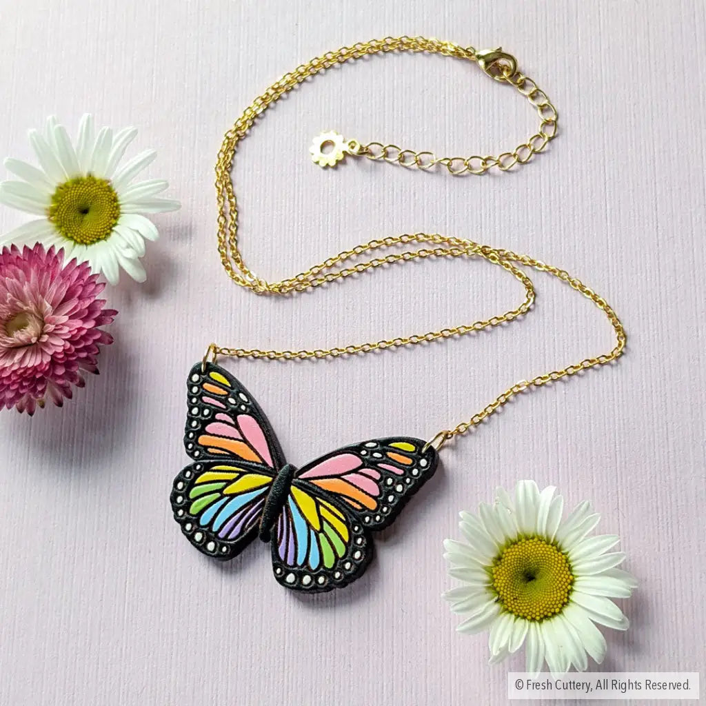 Pride Butterfly Necklace Necklaces