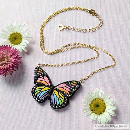 Pride Butterfly Necklace Necklaces
