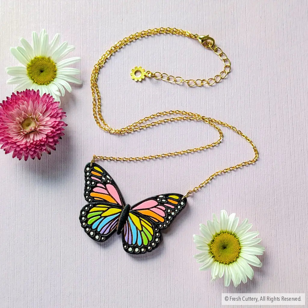 Pride Butterfly Necklace Necklaces