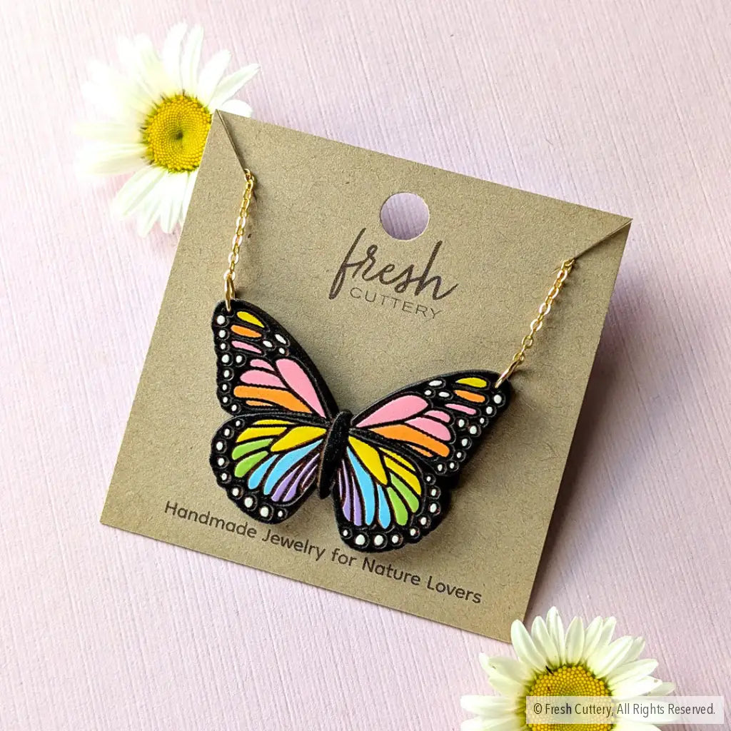 Pride Butterfly Necklace Necklaces