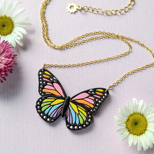 Pride Butterfly Necklace Necklaces