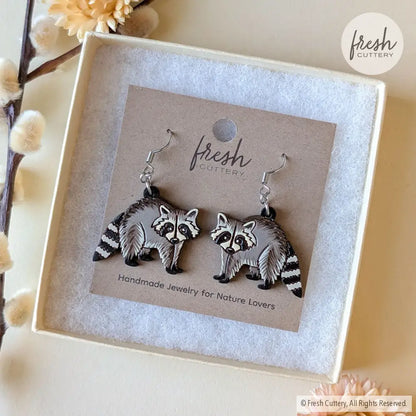 Raccoon Earrings Dangle and Drop Earrings