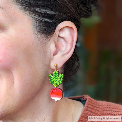 Radish Earrings Dangle And Drop