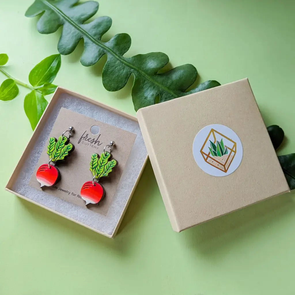 Radish Earrings Dangle And Drop