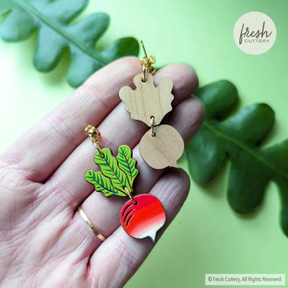 Radish Earrings Dangle And Drop