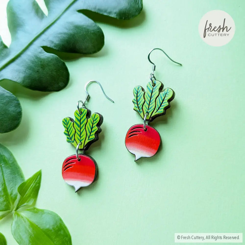 Radish Earrings Dangle And Drop