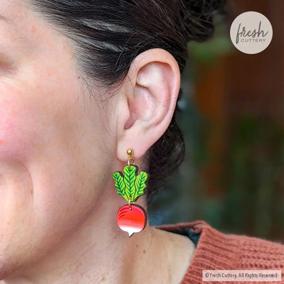 Radish Earrings Dangle And Drop