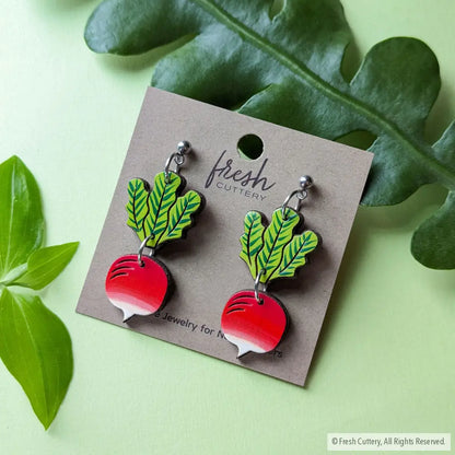 Radish Earrings Dangle And Drop