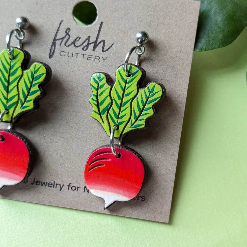 Radish Earrings Dangle And Drop