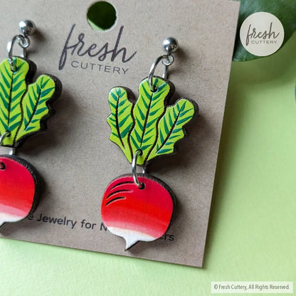 Radish Earrings Dangle And Drop