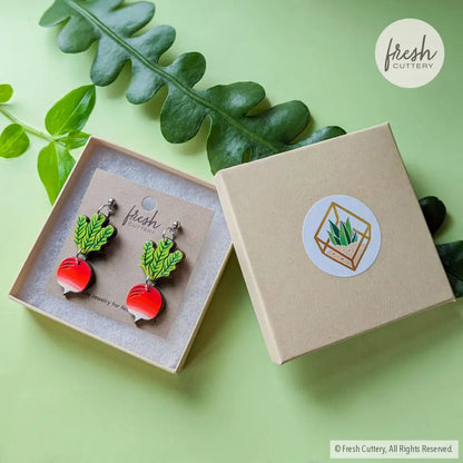 Radish Earrings Dangle And Drop