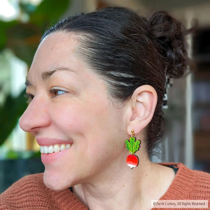 Radish Earrings Dangle And Drop