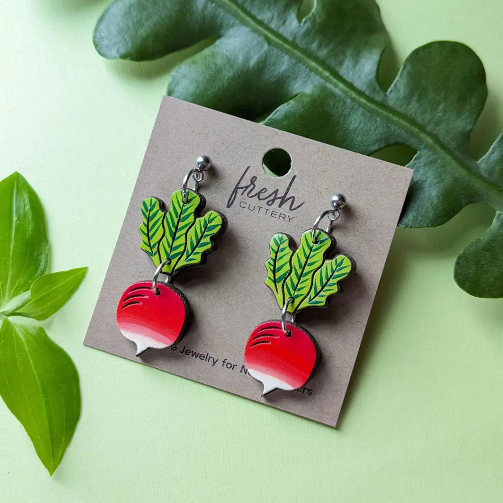 Radish Earrings Dangle And Drop