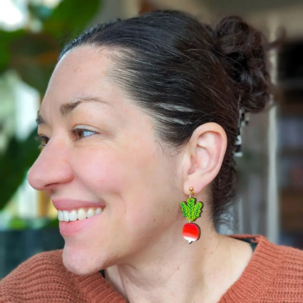 Radish Earrings Dangle And Drop