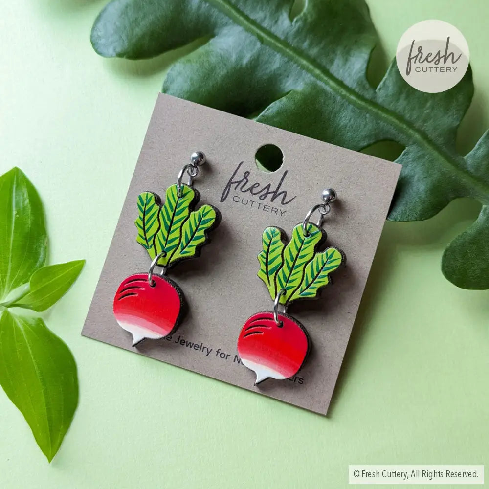 Radish Earrings Dangle And Drop