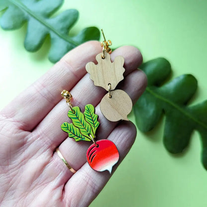 Radish Earrings Dangle And Drop