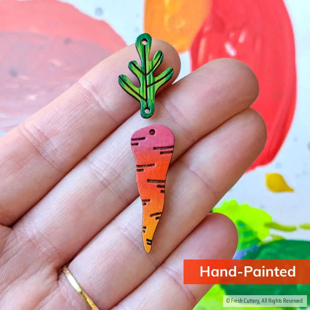 Rainbow Carrot Earrings - Dangle and Drop Earrings