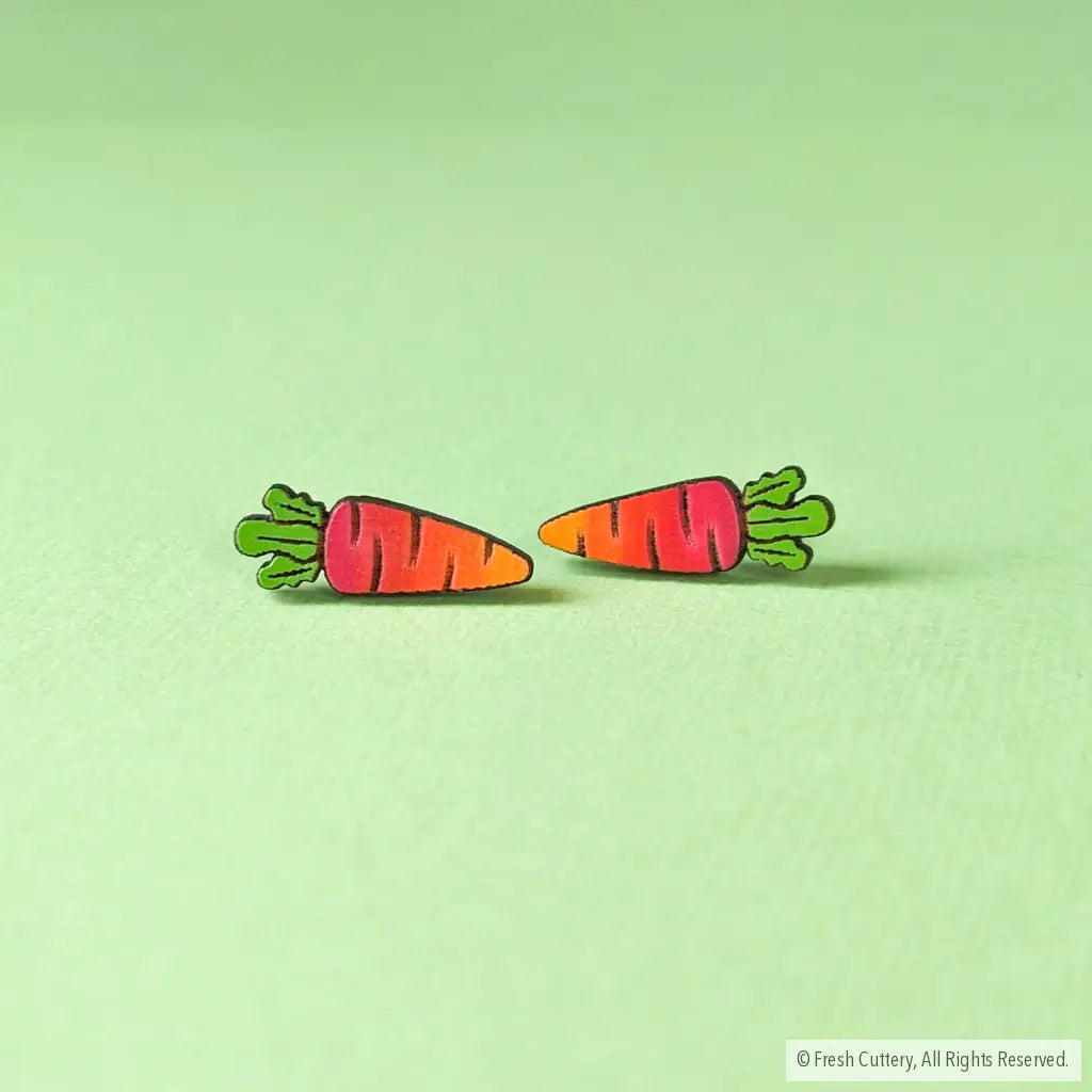 Rainbow Carrot Studs