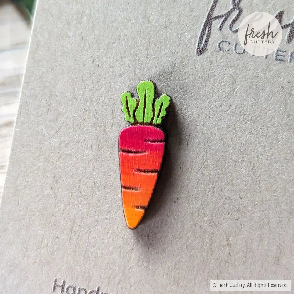 Rainbow Carrot Studs