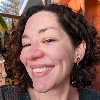 Rainbow Carrot Studs