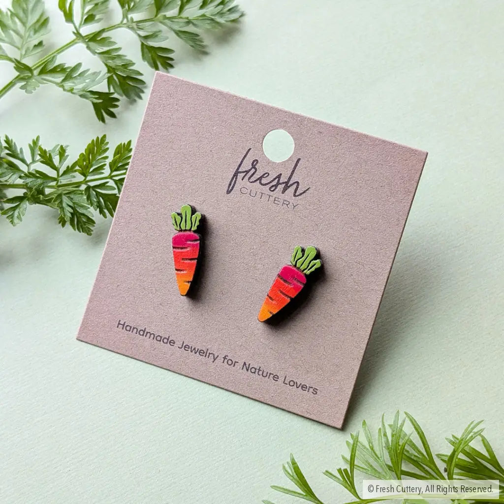 Rainbow Carrot Studs Studs