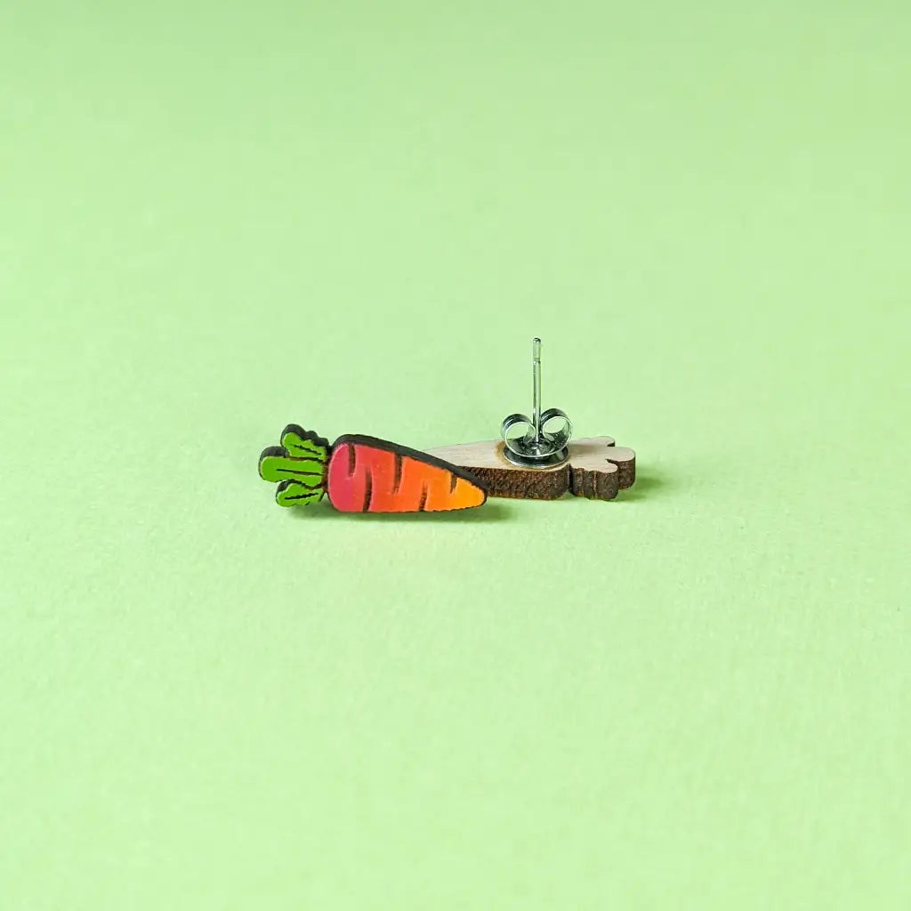 Rainbow Carrot Studs
