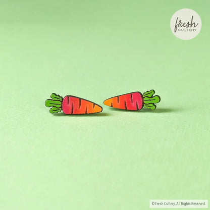 Rainbow Carrot Studs