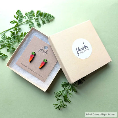 Rainbow Carrot Studs Studs