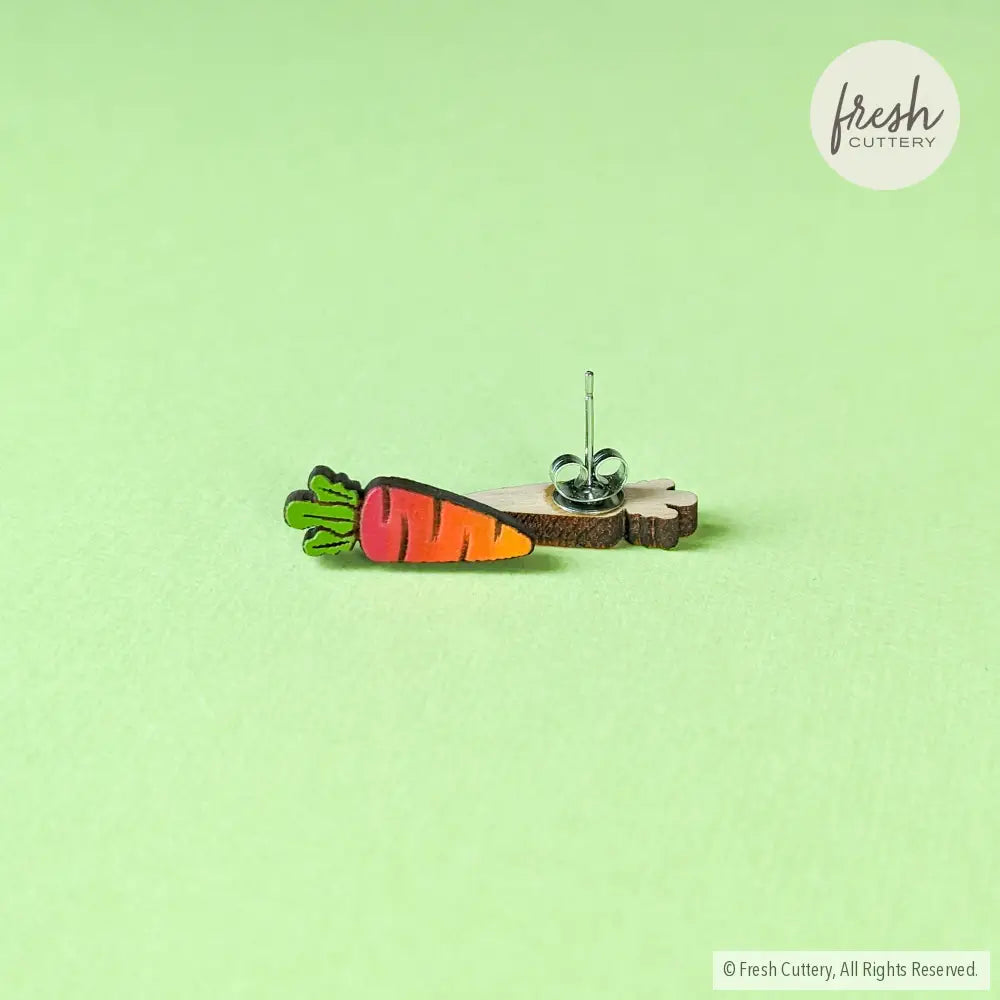 Rainbow Carrot Studs