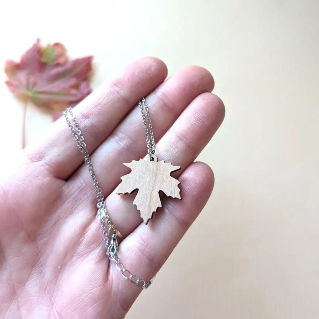 Red Maple Leaf Necklace Necklaces